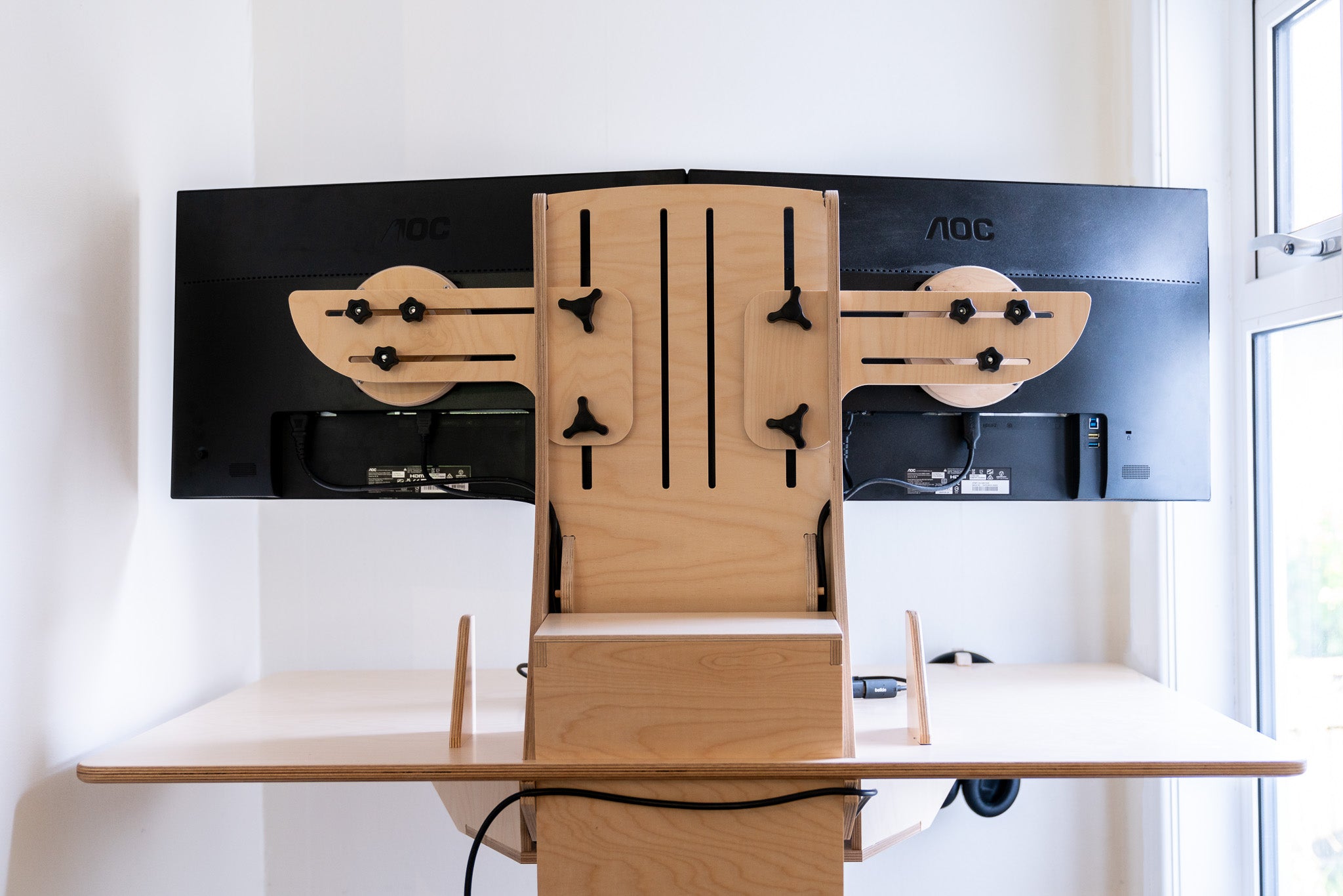XL Dual Monitor Wings, Limber Desk, Limber best standing desks