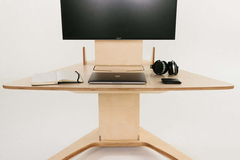 Limber Petal Desk, Standing Desk, Dynamic Desk, Ergonomic Desk, World's Healthiest Desk, Floor Sitting Desk, Limber Desk