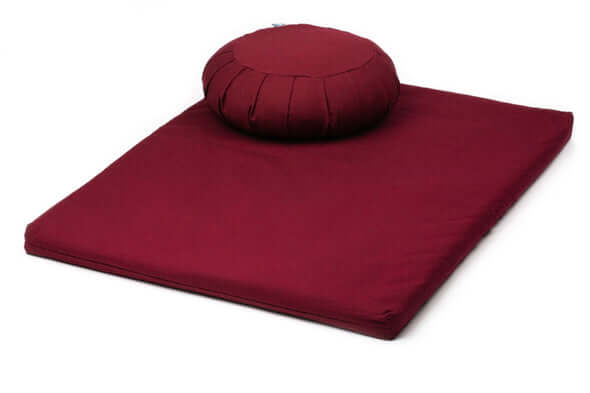 Floor Sitting Mat, Meditation Mat, Zabuton Cushion, Limber Floor Mat, Limber, Red